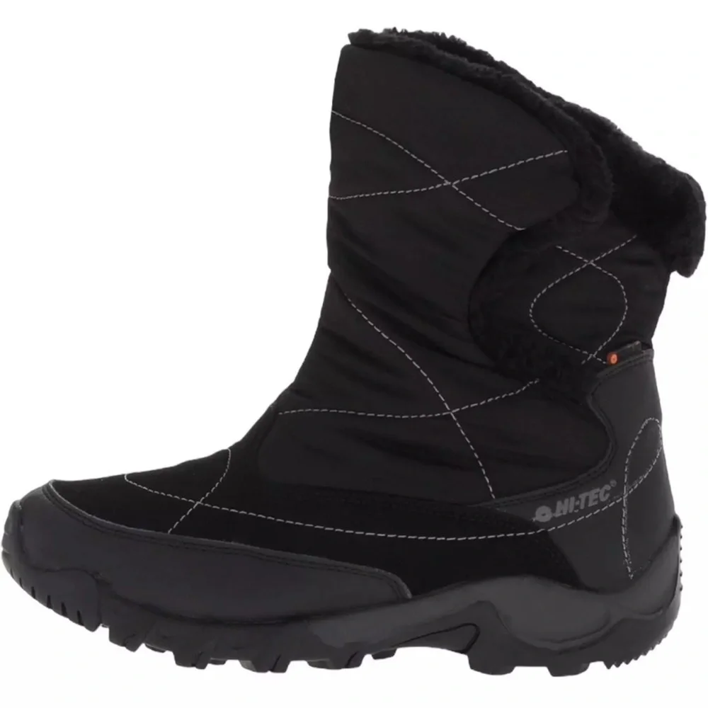 Hi-Tec‎ HS13G Women's Sz 6 Black/Charcoal Abisko 200 WP WOS Faux Fur Lined Boots